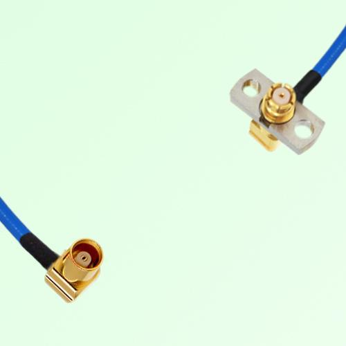 Semi-Flexible Jumper SMP Female Right Angle 2 Hole to MCX Female Right Angle