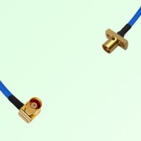 Semi-Flexible Jumper SMP Male 2 Hole Flange Mount to MCX Female Right Angle Semi-Flexible Jumper SMP Male 2 Hole Flange Mount to MCX Female Right Angle