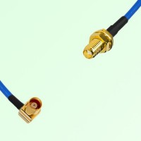 Semi-Flexible Jumper SSMA Bulkhead Female to MCX Female Right Angle