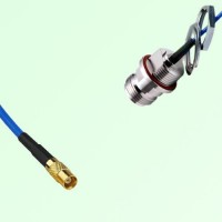 Semi-Flexible Jumper N Front Mount Bulkhead Female with O-Ring to MCX Female Semi-Flexible Jumper N Front Mount Bulkhead Female with O-Ring to MCX Female