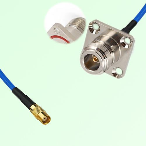 Semi-Flexible Jumper N Female 4 Hole with O-Ring 25x25mm to MCX Female Semi-Flexible Jumper N Female 4 Hole with O-Ring 25x25mm to MCX Female