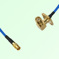 Semi-Flexible Jumper SMA Female Right Angle 4 Hole 12.7x12.7mm to MCX Female Semi-Flexible Jumper SMA Female Right Angle 4 Hole 12.7x12.7mm to MCX Female