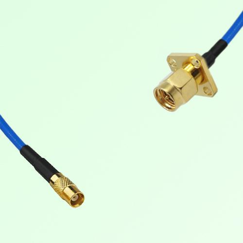 Semi-Flexible Jumper SMA Male 4 Hole Flange Mount 12.7x12.7mm to MCX Female Semi-Flexible Jumper SMA Male 4 Hole Flange Mount 12.7x12.7mm to MCX Female