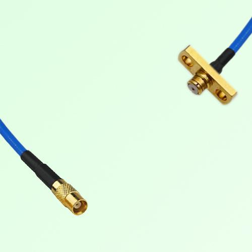 Semi-Flexible Jumper SMP Female 2 Hole Flange Mount to MCX Female Semi-Flexible Jumper SMP Female 2 Hole Flange Mount to MCX Female