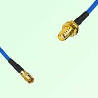 Semi-Flexible Jumper SSMA Bulkhead Female to MCX Female