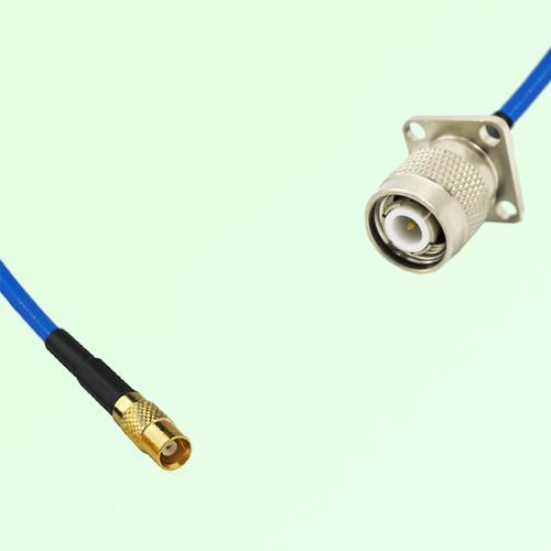 Semi-Flexible Jumper TNC Male 4 Hole Flange Mount 17.5x17.5mm to MCX Female Semi-Flexible Jumper TNC Male 4 Hole Flange Mount 17.5x17.5mm to MCX Female