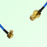 Semi-Flexible Jumper RP SMA Female to MCX Male Right Angle