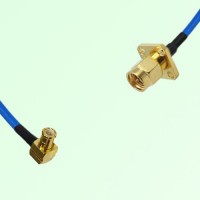 Semi-Flexible Jumper SMA Male 4 Hole 12.7x12.7mm to MCX Male Right Angle Semi-Flexible Jumper SMA Male 4 Hole 12.7x12.7mm to MCX Male Right Angle