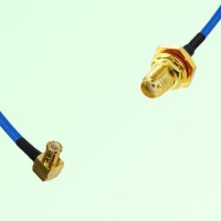 Semi-Flexible Jumper SMA Bulkhead Female with O-Ring to MCX Male Right Angle Semi-Flexible Jumper SMA Bulkhead Female with O-Ring to MCX Male Right Angle