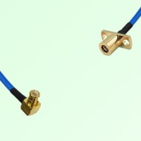 Semi-Flexible Jumper SMB Female 2 Hole Flange Mount to MCX Male Right Angle Semi-Flexible Jumper SMB Female 2 Hole Flange Mount to MCX Male Right Angle