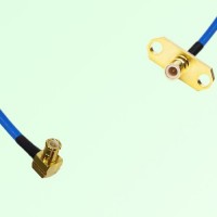 Semi-Flexible Jumper SMB Male 2 Hole Flange Mount to MCX Male Right Angle Semi-Flexible Jumper SMB Male 2 Hole Flange Mount to MCX Male Right Angle