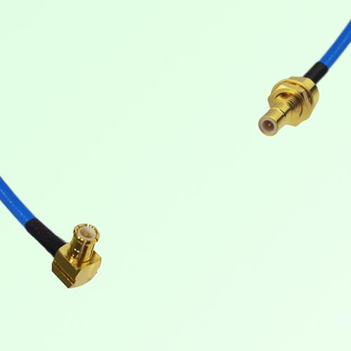 Semi-Flexible Jumper SMB Bulkhead Male to MCX Male Right Angle Semi-Flexible Jumper SMB Bulkhead Male to MCX Male Right Angle