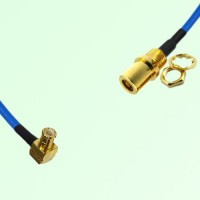 Semi-Flexible Jumper SMB Front Mount Bulkhead Female to MCX Male Right Angle Semi-Flexible Jumper SMB Front Mount Bulkhead Female to MCX Male Right Angle