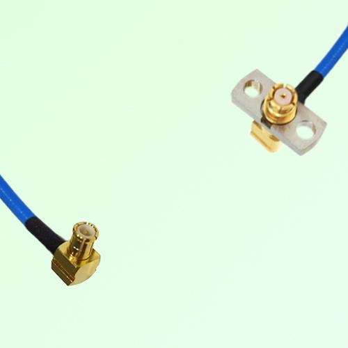 Semi-Flexible Jumper SMP Female Right Angle 2 Hole to MCX Male Right Angle Semi-Flexible Jumper SMP Female Right Angle 2 Hole to MCX Male Right Angle