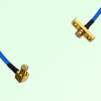 Semi-Flexible Jumper SMP Female 2 Hole Flange Mount to MCX Male Right Angle Semi-Flexible Jumper SMP Female 2 Hole Flange Mount to MCX Male Right Angle