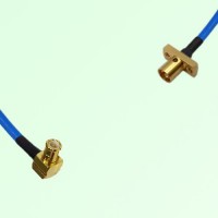 Semi-Flexible Jumper SMP Male 2 Hole Flange Mount to MCX Male Right Angle Semi-Flexible Jumper SMP Male 2 Hole Flange Mount to MCX Male Right Angle