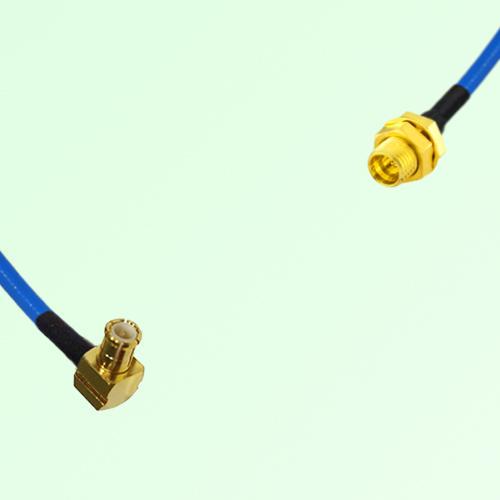 Semi-Flexible Jumper SMP Bulkhead Male to MCX Male Right Angle Semi-Flexible Jumper SMP Bulkhead Male to MCX Male Right Angle