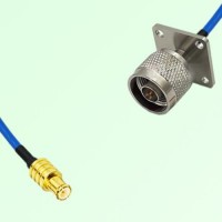 Semi-Flexible Jumper N Male 4 Hole Flange Mount 25x25mm to MCX Male Semi-Flexible Jumper N Male 4 Hole Flange Mount 25x25mm to MCX Male