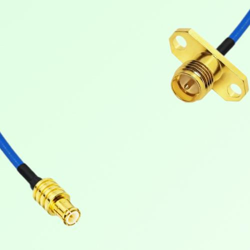 Semi-Flexible Jumper RP SMA Female 2 Hole Flange Mount to MCX Male