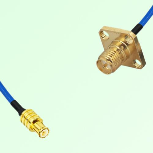 Semi-Flexible Jumper RP SMA Female 4 Hole Flange Mount 12.7x12.7mm to MCX Male Semi-Flexible Jumper RP SMA Female 4 Hole Flange Mount 12.7x12.7mm to MCX Male