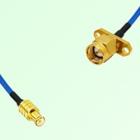 Semi-Flexible Jumper SMA Male 2 Hole Flange Mount to MCX Male
