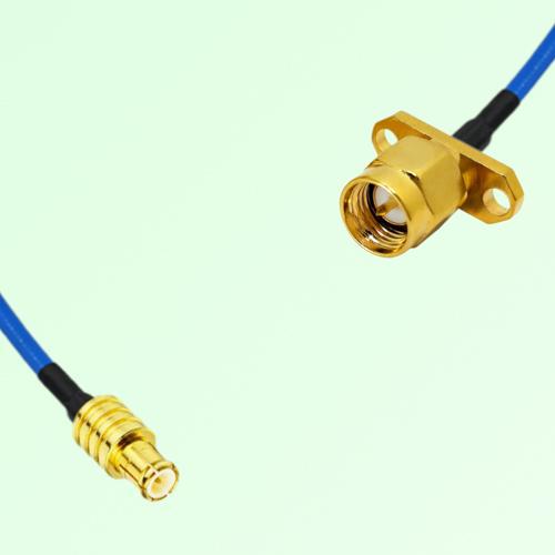 Semi-Flexible Jumper SMA Male 2 Hole Flange Mount to MCX Male Semi-Flexible Jumper SMA Male 2 Hole Flange Mount to MCX Male