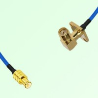 Semi-Flexible Jumper SMA Female Right Angle 4 Hole 12.7x12.7mm to MCX Male Semi-Flexible Jumper SMA Female Right Angle 4 Hole 12.7x12.7mm to MCX Male