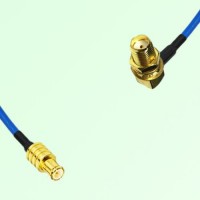 Semi-Flexible Jumper SMA Bulkhead Female Right Angle to MCX Male Semi-Flexible Jumper SMA Bulkhead Female Right Angle to MCX Male