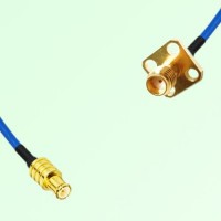 Semi-Flexible Jumper SSMA Female 4 Hole Flange Mount 12.7x12.7mm to MCX Male Semi-Flexible Jumper SSMA Female 4 Hole Flange Mount 12.7x12.7mm to MCX Male