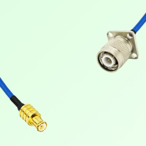 Semi-Flexible Jumper TNC Male 4 Hole Flange Mount 17.5x17.5mm to MCX Male Semi-Flexible Jumper TNC Male 4 Hole Flange Mount 17.5x17.5mm to MCX Male