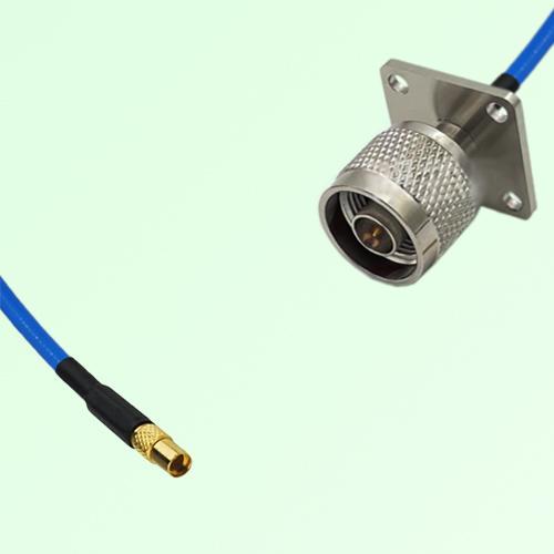 Semi-Flexible Jumper N Male 4 Hole Flange Mount 25x25mm to MMCX Female Semi-Flexible Jumper N Male 4 Hole Flange Mount 25x25mm to MMCX Female