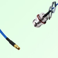 Semi-Flexible Jumper N Front Mount Bulkhead Female with O-Ring to MMCX Female Semi-Flexible Jumper N Front Mount Bulkhead Female with O-Ring to MMCX Female