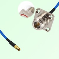 Semi-Flexible Jumper N Female 4 Hole with O-Ring 25x25mm to MMCX Female Semi-Flexible Jumper N Female 4 Hole with O-Ring 25x25mm to MMCX Female