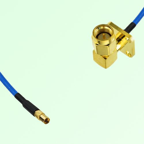 Semi-Flexible Jumper SMA Male Right Angle 4 Hole 12.7x12.7mm to MMCX Female Semi-Flexible Jumper SMA Male Right Angle 4 Hole 12.7x12.7mm to MMCX Female