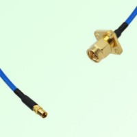 Semi-Flexible Jumper SMA Male 4 Hole Flange Mount 12.7x12.7mm to MMCX Female Semi-Flexible Jumper SMA Male 4 Hole Flange Mount 12.7x12.7mm to MMCX Female
