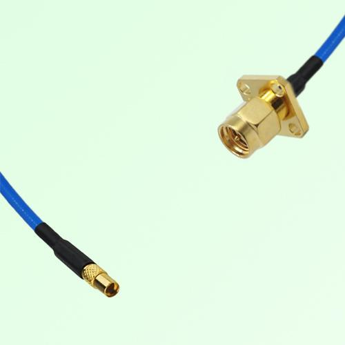 Semi-Flexible Jumper SMA Male 4 Hole Flange Mount 12.7x12.7mm to MMCX Female Semi-Flexible Jumper SMA Male 4 Hole Flange Mount 12.7x12.7mm to MMCX Female
