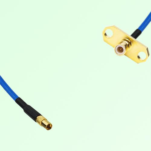 Semi-Flexible Jumper SMB Male 2 Hole Flange Mount to MMCX Female