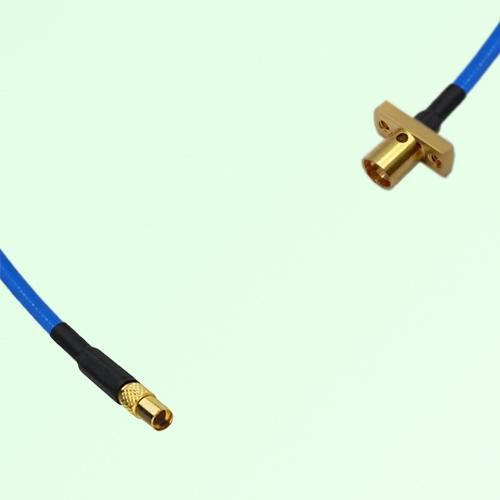 Semi-Flexible Jumper SMP Male 2 Hole Flange Mount to MMCX Female Semi-Flexible Jumper SMP Male 2 Hole Flange Mount to MMCX Female