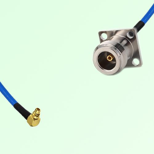 Semi-Flexible Jumper N Female 4 Hole 17.5x17.5mm to MMCX Male Right Angle Semi-Flexible Jumper N Female 4 Hole 17.5x17.5mm to MMCX Male Right Angle