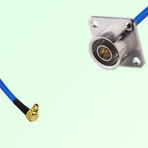 Semi-Flexible Jumper QN Male 4 Hole 25x25mm to MMCX Male Right Angle Semi-Flexible Jumper QN Male 4 Hole 25x25mm to MMCX Male Right Angle