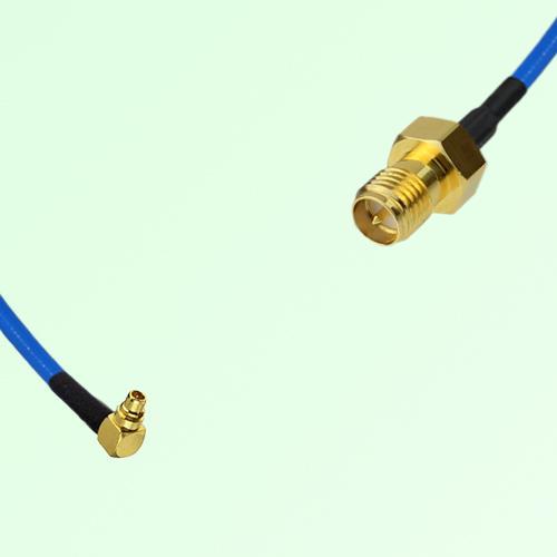 Semi-Flexible Jumper RP SMA Female to MMCX Male Right Angle Semi-Flexible Jumper RP SMA Female to MMCX Male Right Angle