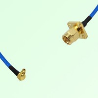 Semi-Flexible Jumper SMA Male 4 Hole 12.7x12.7mm to MMCX Male Right Angle Semi-Flexible Jumper SMA Male 4 Hole 12.7x12.7mm to MMCX Male Right Angle