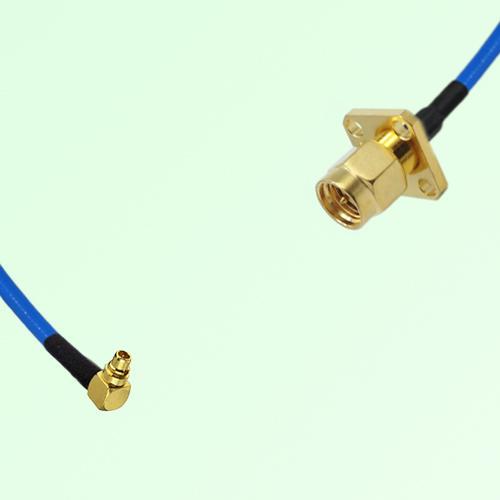 Semi-Flexible Jumper SMA Male 4 Hole 12.7x12.7mm to MMCX Male Right Angle Semi-Flexible Jumper SMA Male 4 Hole 12.7x12.7mm to MMCX Male Right Angle