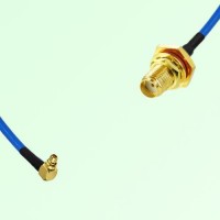 Semi-Flexible Jumper SMA Bulkhead Female with O-Ring to MMCX Male Right Angle Semi-Flexible Jumper SMA Bulkhead Female with O-Ring to MMCX Male Right Angle
