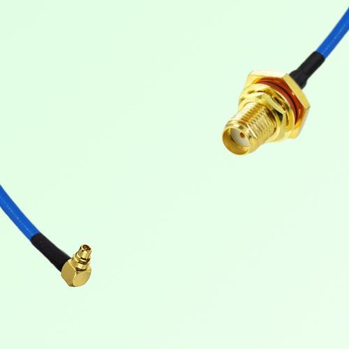 Semi-Flexible Jumper SMA Bulkhead Female with O-Ring to MMCX Male Right Angle Semi-Flexible Jumper SMA Bulkhead Female with O-Ring to MMCX Male Right Angle