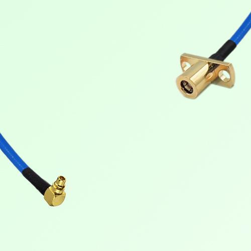 Semi-Flexible Jumper SMB Female 2 Hole Flange Mount to MMCX Male Right Angle Semi-Flexible Jumper SMB Female 2 Hole Flange Mount to MMCX Male Right Angle