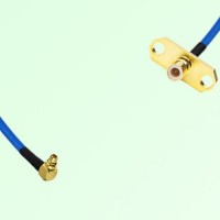 Semi-Flexible Jumper SMB Male 2 Hole Flange Mount to MMCX Male Right Angle Semi-Flexible Jumper SMB Male 2 Hole Flange Mount to MMCX Male Right Angle