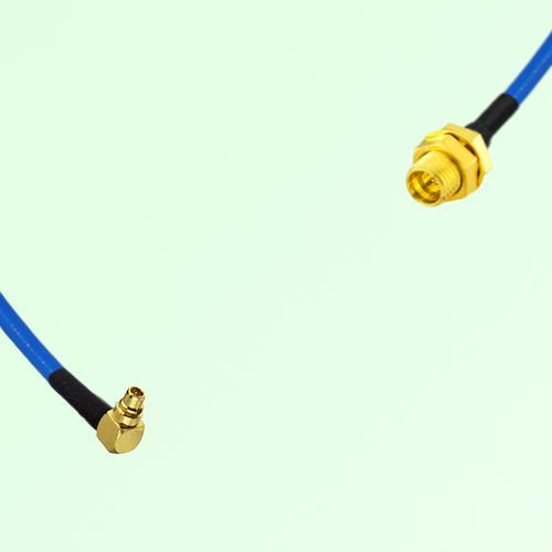 Semi-Flexible Jumper SMP Bulkhead Male to MMCX Male Right Angle Semi-Flexible Jumper SMP Bulkhead Male to MMCX Male Right Angle