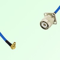 Semi-Flexible Jumper TNC Male 4 Hole 17.5x17.5mm to MMCX Male Right Angle Semi-Flexible Jumper TNC Male 4 Hole 17.5x17.5mm to MMCX Male Right Angle