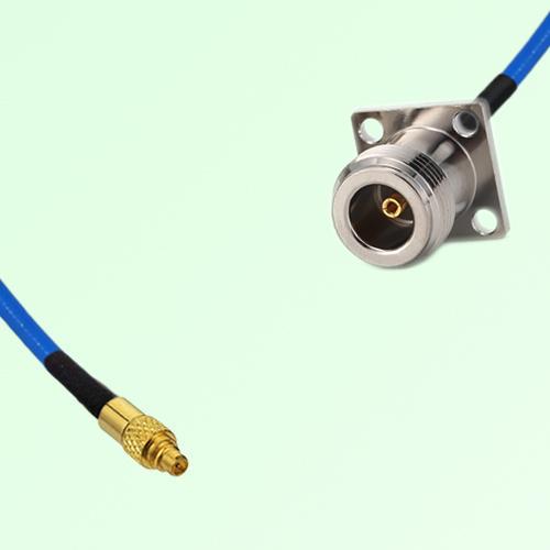 Semi-Flexible Jumper N Female 4 Hole Flange Mount 17.5x17.5mm to MMCX Male